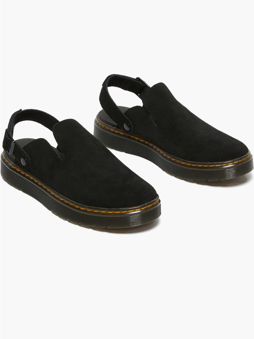 Doc Marten’s Carlson Slingback Suede Mules